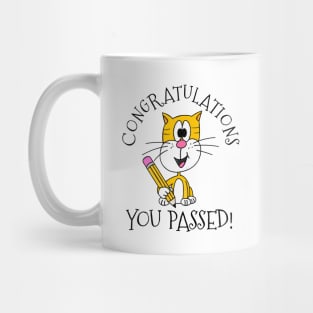 Exam Cat Congratulations You Passed GCSEs ALevels Mug